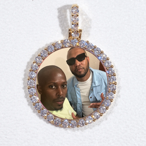 3D CIRCLE CUSTOM PICTURE PENDANT SMALL SIZE
