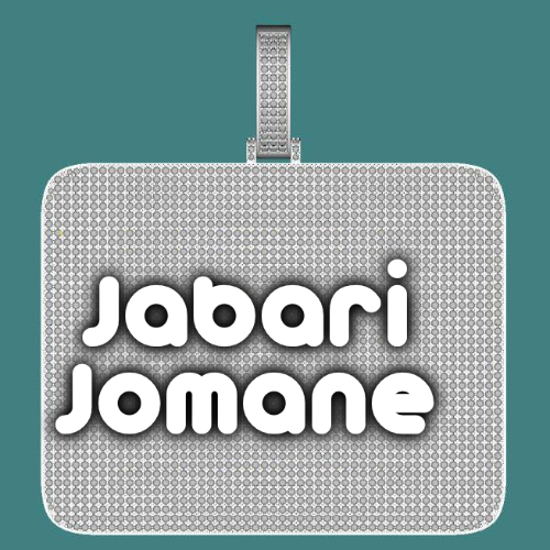 CUSTOM LETTER NECKLACE 3D BIG SQUARE