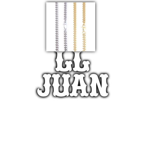 Custom Letters Freibeuter Font Necklace