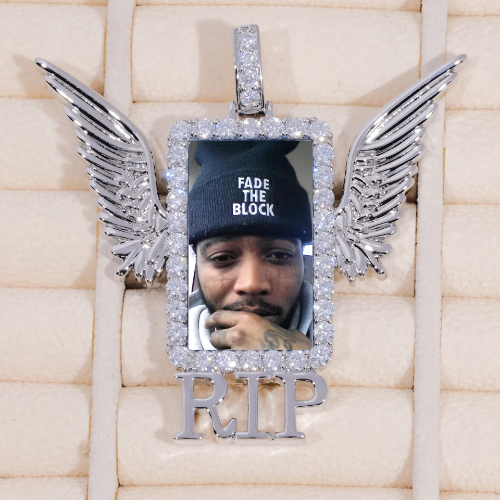 RIP WING 3D CUSTOM PICTURE PENDANT