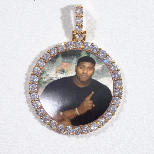 3D CIRCLE CUSTOM PICTURE PENDANT SMALL SIZE