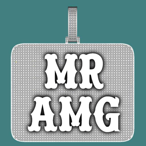CUSTOM LETTER NECKLACE 3D BIG SQUARE