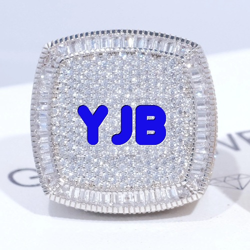 CUSTOM LETTER 3D ICED RING