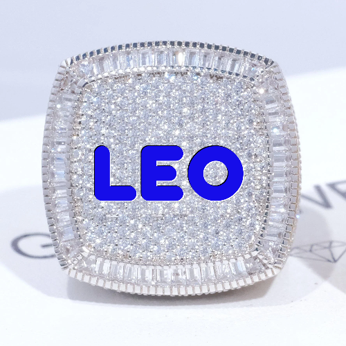 CUSTOM LETTER 3D ICED RING