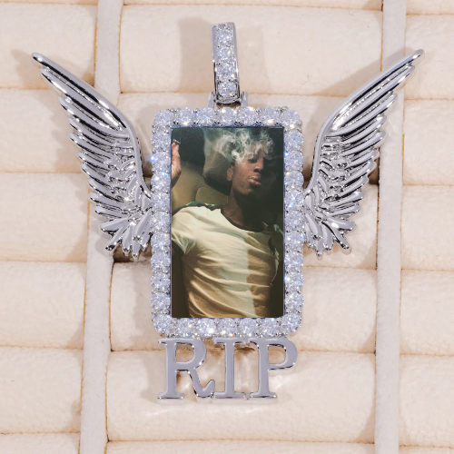 RIP WING 3D CUSTOM PICTURE PENDANT