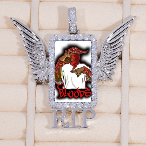 RIP WING 3D CUSTOM PICTURE PENDANT
