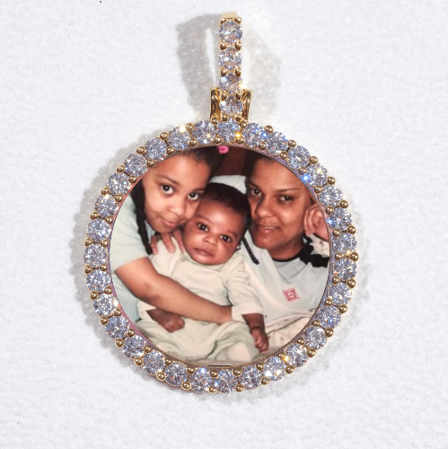 3D CIRCLE CUSTOM PICTURE PENDANT SMALL SIZE