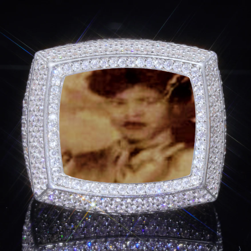 3D CUSTOM PICTURE ICED RING