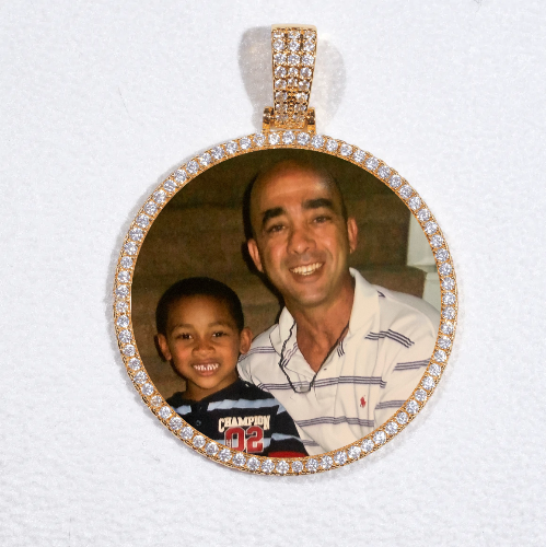 MEDIUM 3D CIRCLE CUSTOM PICTURE PENDANT