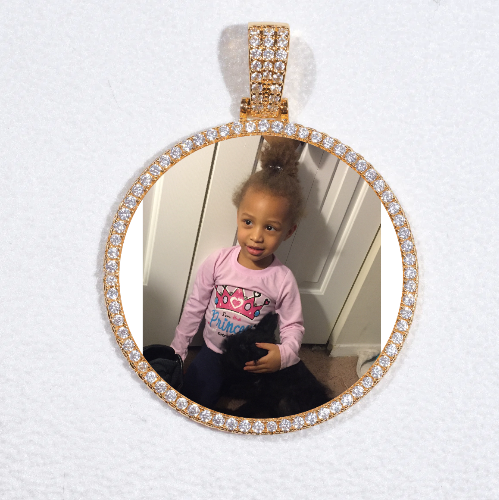 MEDIUM 3D CIRCLE CUSTOM PICTURE PENDANT