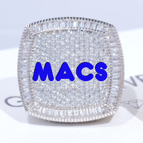 CUSTOM LETTER 3D ICED RING