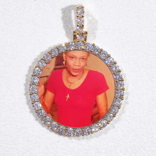 3D CIRCLE CUSTOM PICTURE PENDANT SMALL SIZE