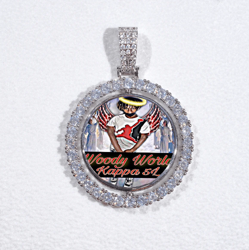 3D Spinning 2-Faced Custom Picture Pendant