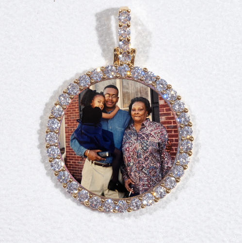 3D CIRCLE CUSTOM PICTURE PENDANT SMALL SIZE