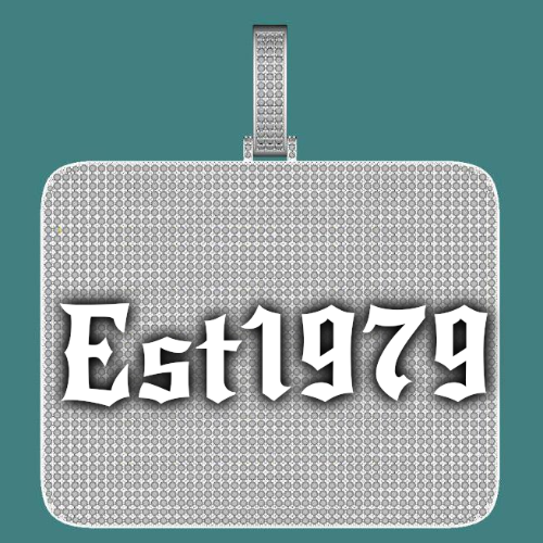 CUSTOM LETTER NECKLACE 3D BIG SQUARE
