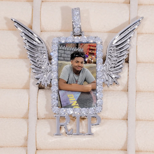 RIP WING 3D CUSTOM PICTURE PENDANT