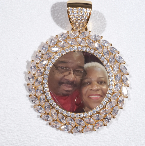 Large 3D Wheat Ear Custom Picture Pendant