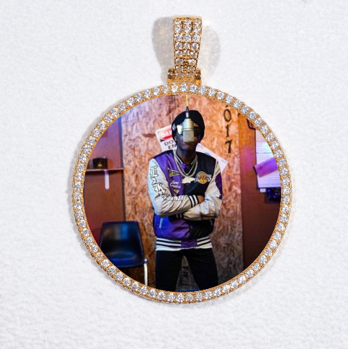 MEDIUM 3D CIRCLE CUSTOM PICTURE PENDANT