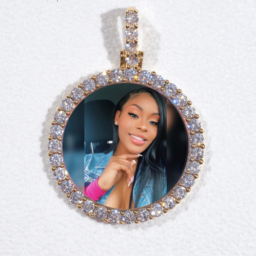3D CIRCLE CUSTOM PICTURE PENDANT SMALL SIZE