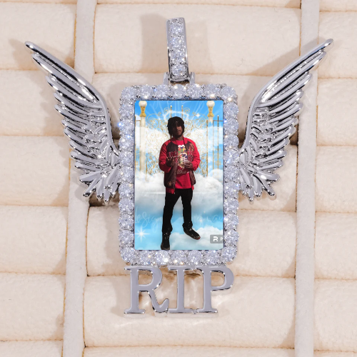 RIP WING 3D CUSTOM PICTURE PENDANT