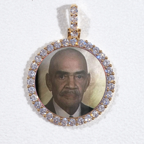 3D CIRCLE CUSTOM PICTURE PENDANT SMALL SIZE