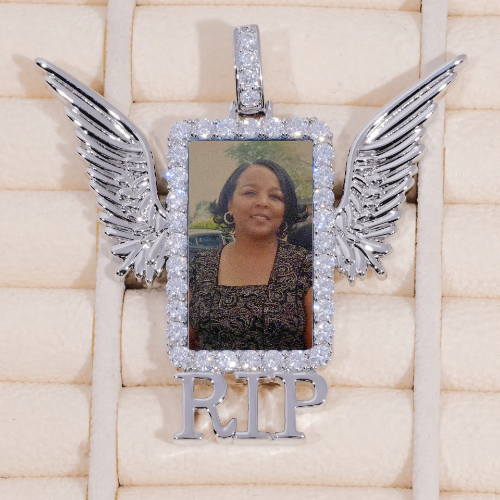 RIP WING 3D CUSTOM PICTURE PENDANT