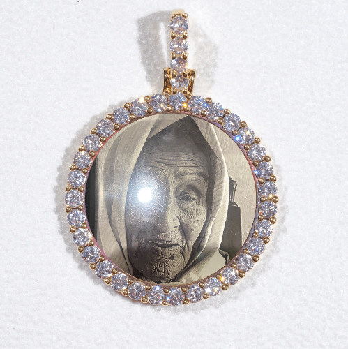 3D CIRCLE CUSTOM PICTURE PENDANT SMALL SIZE
