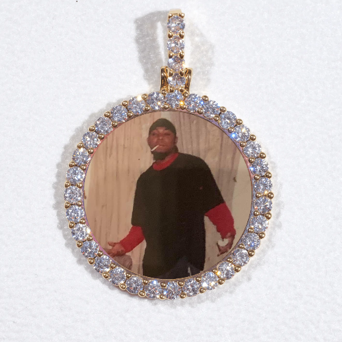 3D CIRCLE CUSTOM PICTURE PENDANT SMALL SIZE