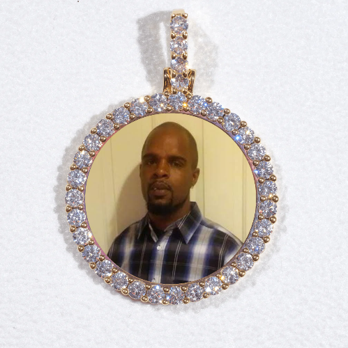 3D CIRCLE CUSTOM PICTURE PENDANT SMALL SIZE