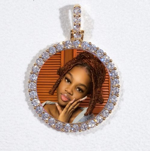 3D CIRCLE CUSTOM PICTURE PENDANT SMALL SIZE
