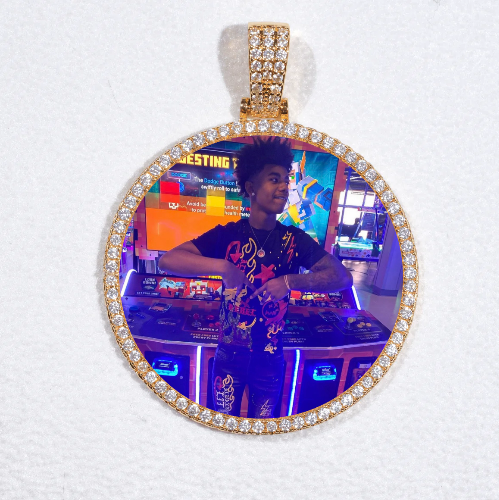 MEDIUM 3D CIRCLE CUSTOM PICTURE PENDANT