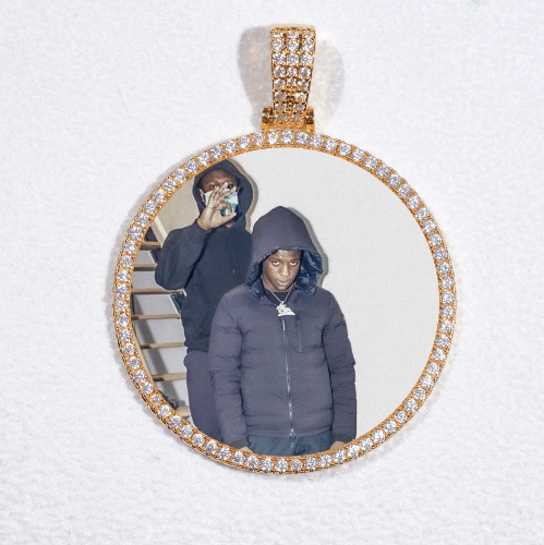 MEDIUM 3D CIRCLE CUSTOM PICTURE PENDANT