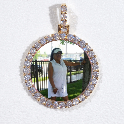 3D CIRCLE CUSTOM PICTURE PENDANT SMALL SIZE