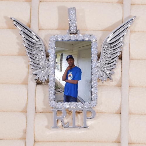 RIP WING 3D CUSTOM PICTURE PENDANT