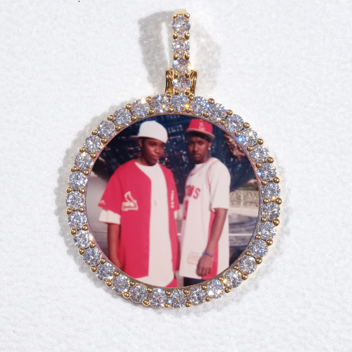 3D CIRCLE CUSTOM PICTURE PENDANT SMALL SIZE