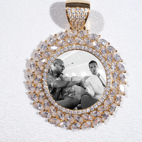 Large 3D Wheat Ear Custom Picture Pendant