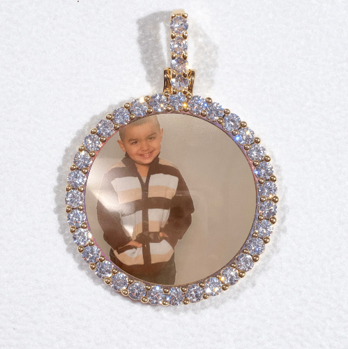 3D CIRCLE CUSTOM PICTURE PENDANT SMALL SIZE