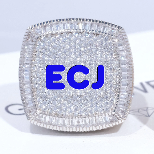 CUSTOM LETTER 3D ICED RING