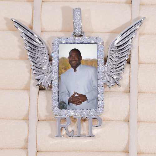 RIP WING 3D CUSTOM PICTURE PENDANT