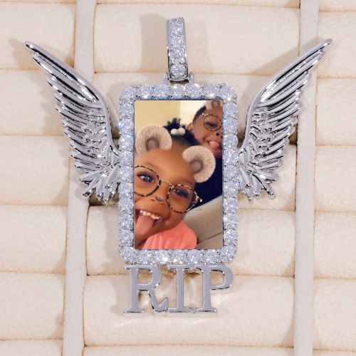 RIP WING 3D CUSTOM PICTURE PENDANT