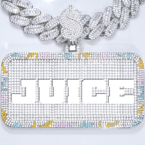 CUSTOM LETTER NECKLACE 3D COLORFUL SQUARE