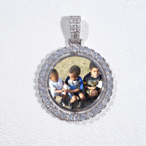 3D Spinning 2-Faced Custom Picture Pendant