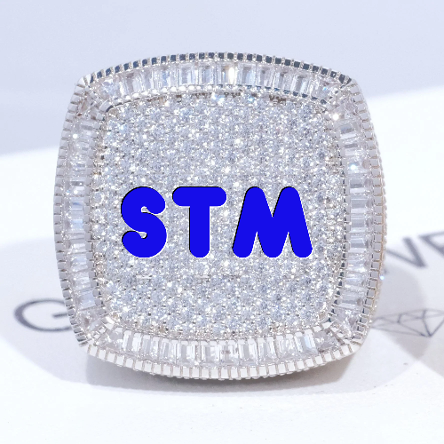 CUSTOM LETTER 3D ICED RING