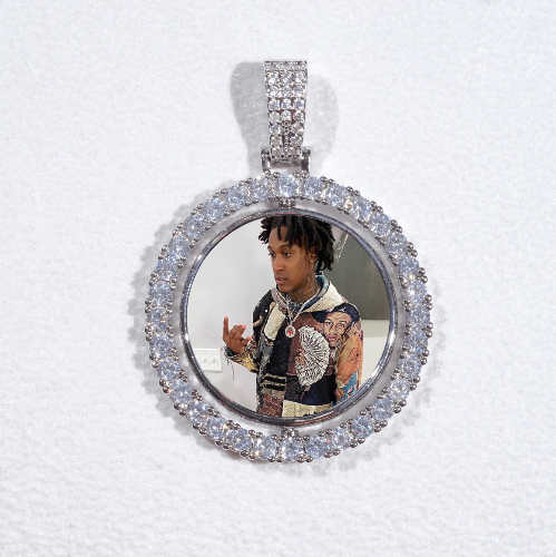 3D Spinning 2-Faced Custom Picture Pendant