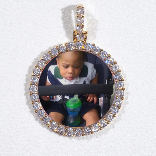 3D CIRCLE CUSTOM PICTURE PENDANT SMALL SIZE