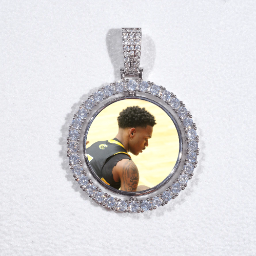 3D Spinning 2-Faced Custom Picture Pendant