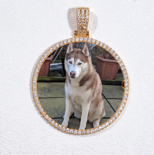 MEDIUM 3D CIRCLE CUSTOM PICTURE PENDANT