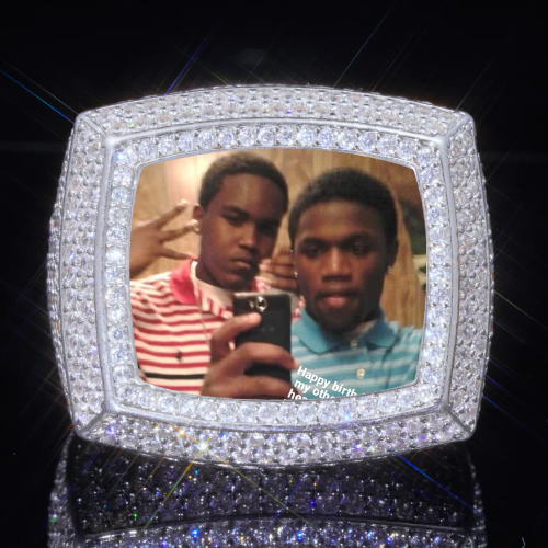 3D CUSTOM PICTURE ICED RING