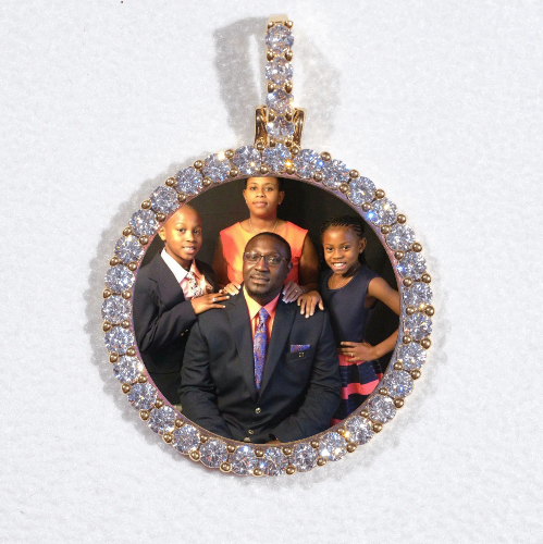 3D CIRCLE CUSTOM PICTURE PENDANT SMALL SIZE