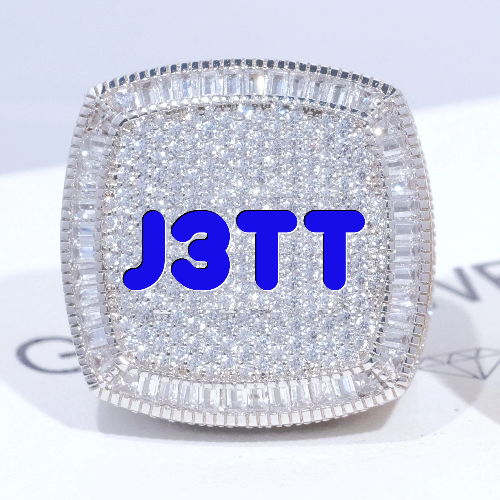 CUSTOM LETTER 3D ICED RING